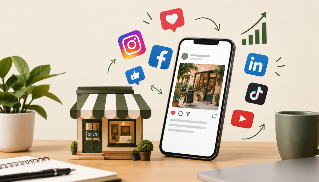 Social media marketing strategies for small businesses to build brand awareness and reach customers online