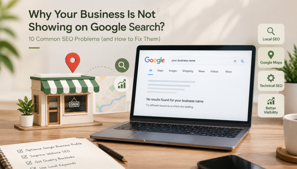 Why Your Business Is Not Showing on Google with SEO solutions