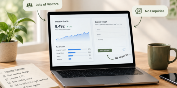website gets traffic but no enquiries