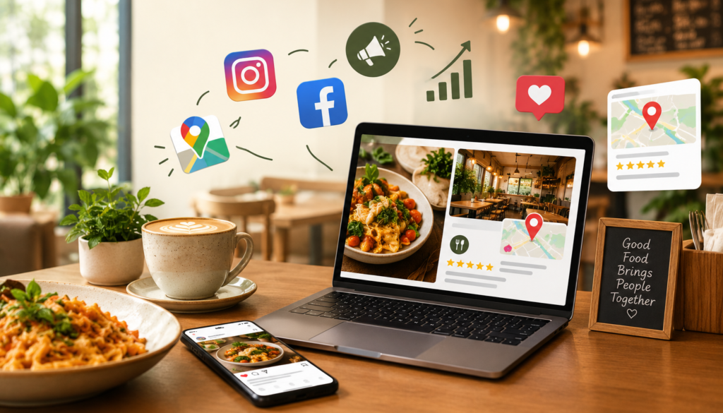 Digital Marketing for Restaurants and Cafes in Kannur to increase online visibility and attract local customers